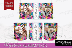 Brush Stroke Photo Mug Wrap PNG - Abstract Texture Picture Product Image 1