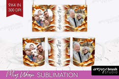 Rose Gold Photo Mug Wrap PNG - Abstract Picture Frame Mug Product Image 1