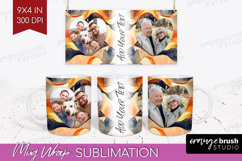 Rose Gold Photo Mug Wrap PNG - Abstract Picture Frame Mug Product Image 1