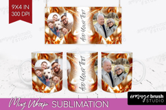 Rose Gold Photo Mug Wrap PNG - Abstract Picture Frame Mug Product Image 1