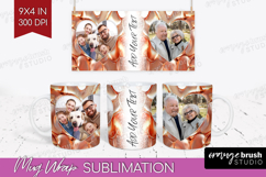 Rose Gold Photo Mug Wrap PNG - Abstract Picture Frame Mug Product Image 1