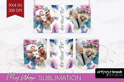Floral Photo Mug Wrap PNG - Sping Flowers Picture Frame Mug Product Image 1