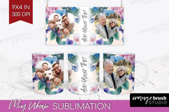 Floral Photo Mug Wrap PNG - Sping Flowers Picture Frame Mug Product Image 1