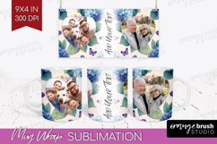 Floral Photo Mug Wrap PNG - Sping Flowers Picture Frame Mug Product Image 1