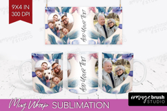 Floral Photo Mug Wrap PNG - Sping Flowers Picture Frame Mug Product Image 1