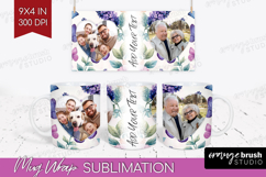 Floral Photo Mug Wrap PNG - Sping Flowers Picture Frame Mug Product Image 1
