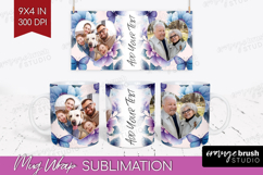 Floral Photo Mug Wrap PNG - Sping Flowers Picture Frame Mug Product Image 1