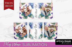 Floral Photo Mug Wrap PNG - Sping Flowers Picture Frame Mug Product Image 1
