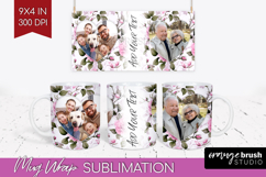 Spring Photo Mug Wrap PNG - Flowers Picture Frame Mug Product Image 1