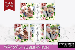 Spring Photo Mug Wrap PNG - Flowers Picture Frame Mug Product Image 1