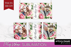 Spring Photo Mug Wrap PNG - Flowers Picture Frame Mug Product Image 1