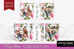 Spring Photo Mug Wrap PNG - Flowers Picture Frame Mug Product Image 1