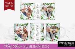 Spring Photo Mug Wrap PNG - Flowers Picture Frame Mug Product Image 1