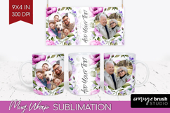 Spring Photo Mug Wrap PNG - Flowers Picture Frame Mug Product Image 1