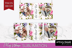 Spring Photo Mug Wrap PNG - Flowers Picture Frame Mug Product Image 1