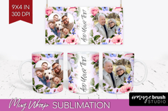 Spring Photo Mug Wrap PNG - Flowers Picture Frame Mug Product Image 1