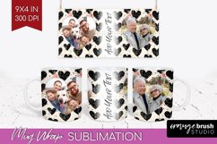 Valentines Day Photo Mug Wrap PNG - Heart Picture Frame Mug Product Image 1