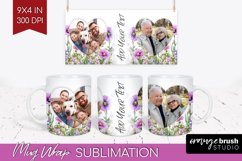 Wildflowers Photo Mug Wrap PNG - Floral Picture Frame Mug Product Image 1