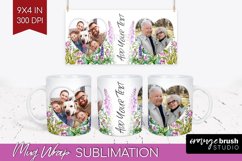 Wildflowers Photo Mug Wrap PNG - Floral Picture Frame Mug Product Image 1