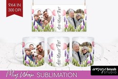 Wildflowers Photo Mug Wrap PNG - Floral Picture Frame Mug Product Image 1