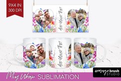 Wildflowers Photo Mug Wrap PNG - Floral Picture Frame Mug Product Image 1