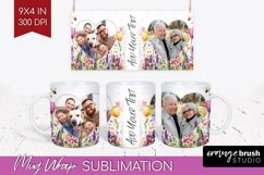 Wildflowers Photo Mug Wrap PNG - Floral Picture Frame Mug Product Image 1