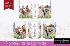Wildflowers Photo Mug Wrap PNG - Floral Picture Frame Mug Product Image 1