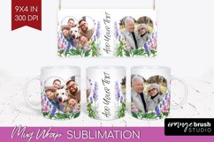Wildflowers Photo Mug Wrap PNG - Floral Picture Frame Mug Product Image 1