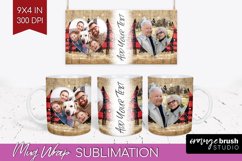 Christmas Photo Mug Wrap PNG - Christmas Tree Picture Frame Product Image 1