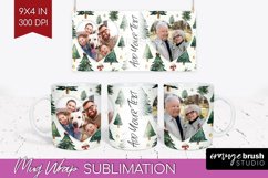 Christmas Photo Mug Wrap PNG - Christmas Tree Picture Frame Product Image 1