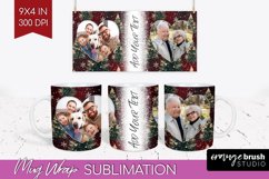 Christmas Photo Mug Wrap PNG - Christmas Tree Picture Frame Product Image 1