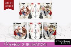 Christmas Photo Mug Wrap PNG - Christmas Tree Picture Frame Product Image 1