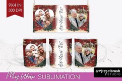 Christmas Photo Mug Wrap PNG - Christmas Tree Picture Frame Product Image 1