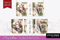 Christmas Photo Mug Wrap PNG - Christmas Tree Picture Frame Product Image 1