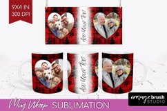 Christmas Photo Mug Wrap PNG - Christmas Tree Picture Frame Product Image 1
