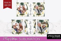 Christmas Photo Mug Wrap PNG - Christmas Tree Picture Frame Product Image 1