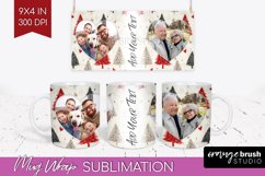Christmas Photo Mug Wrap PNG - Christmas Tree Picture Frame Product Image 1
