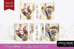 Christmas Photo Mug Wrap PNG - Christmas Tree Picture Frame Product Image 1