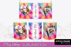 Photo Frame Mug Wrap - Rainbow Tie Dye Mug Sublimation Product Image 1