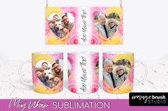 Photo Frame Mug Wrap - Rainbow Tie Dye Mug Sublimation Product Image 1