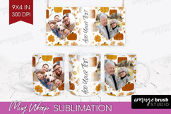 Pumpkun Photo Mug Wrap PNG - Fall Picture Frame Mug Product Image 1