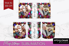 Gem Texture Photo Mug Wrap PNG - Gemstone Picture Frame Mug Product Image 1