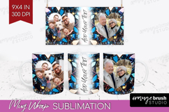 Gem Texture Photo Mug Wrap PNG - Gemstone Picture Frame Mug Product Image 1