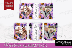 Halloween Photo Mug Wrap PNG - Spooky Picture Frame Mug Product Image 1
