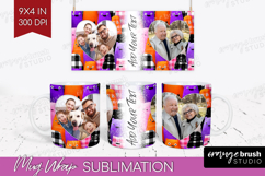 Halloween Photo Mug Wrap PNG - Spooky Picture Frame Mug Product Image 1