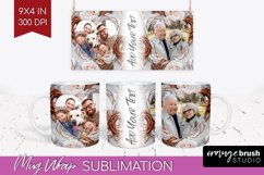 Rose Photo Mug Wrap PNG - Floral Picture Frame Mug Product Image 1