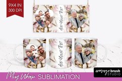 Rose Photo Mug Wrap PNG - Floral Picture Frame Mug Product Image 1