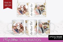 Rose Photo Mug Wrap PNG - Floral Picture Frame Mug Product Image 1