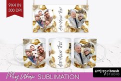 Rose Photo Mug Wrap PNG - Floral Picture Frame Mug Product Image 1