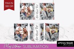 Rose Photo Mug Wrap PNG - Floral Picture Frame Mug Product Image 1